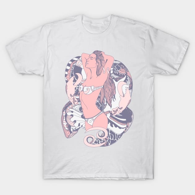 Npink Cancer Beauty T-Shirt by kenallouis